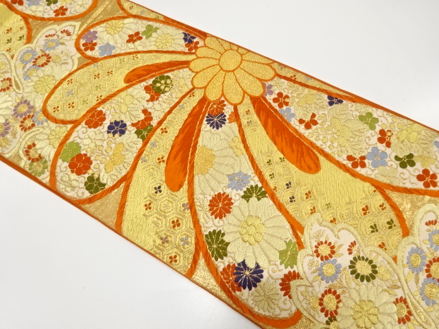 Japanese Kimono / Antique / Fukuro Obi Silk